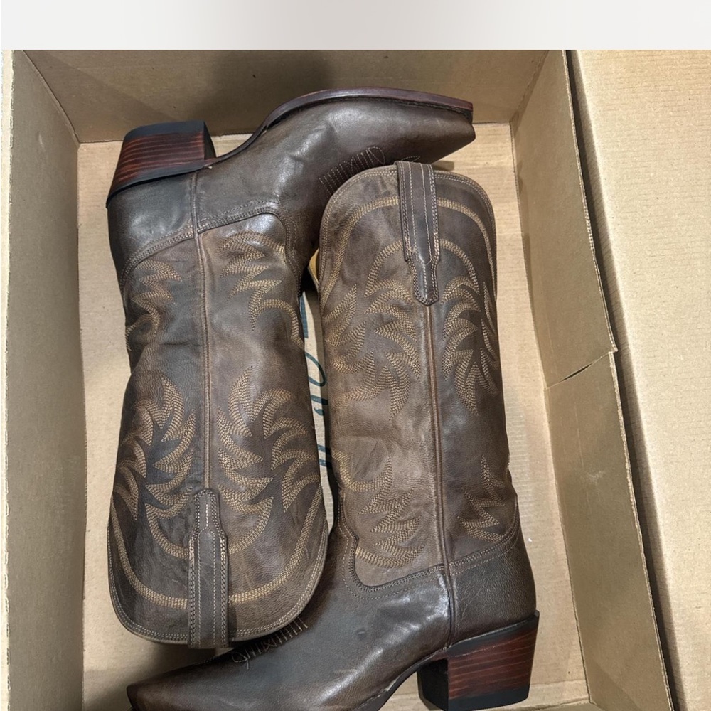 Tecovas Brown Heeled Boots